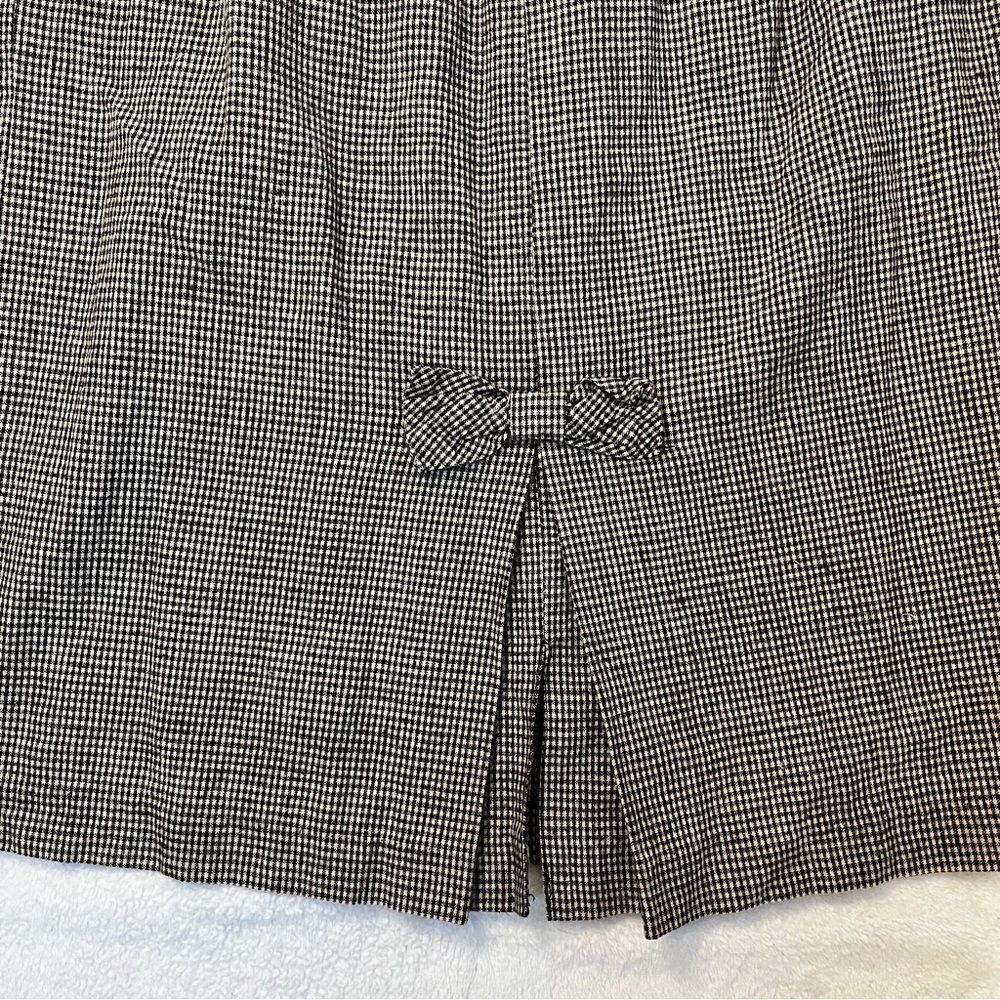 Vintage Peddlers HighWaisted Skirt Gray and White Houndstooth 9/10 - Picture 5 of 12